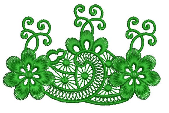 Dual Green Flowers: A Smart Embroidery Choice for Small Business Brands