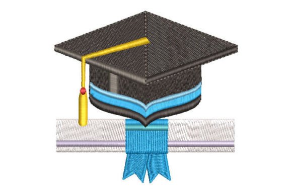 Graduation Cap with Diploma