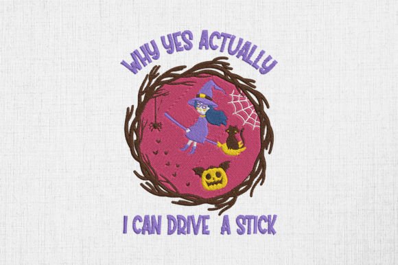 I Can Drive a Stick Halloween Witch