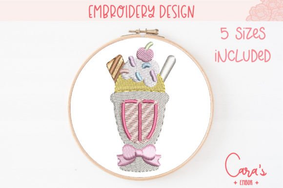 Ice Cream Cup: A Sweet, Stitch-Ready Design
