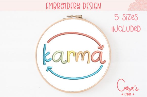 Karma: A Thoughtful Seasonal Embroidery Design