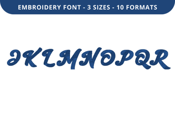Mantajo Font a to I: A Thoughtful Embroidery Font for Meaningful Gifts