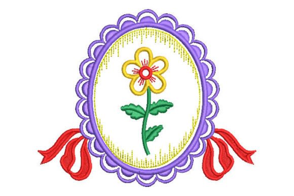 Mirror with Flowers and Bow