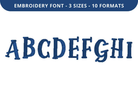 Mystically Font a to I: A Hand-Embroidered Heart in Every Letter