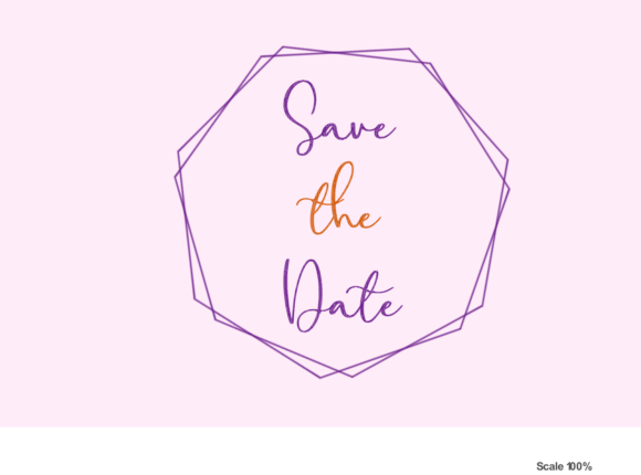 Save the Date with Frame
